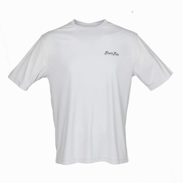 Bimini Bay Outfitters Hook M' Men's Freshwater Short Sleeve Performance Shirt Bass Microchip