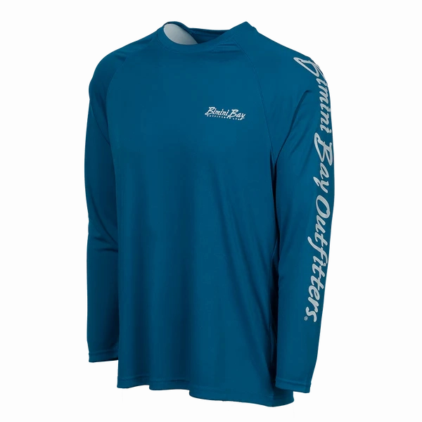 Bimini Bay Outfitters Hook M' Men's Long Sleeve Performance Shirt - Northeast Bottom Slam Seaport