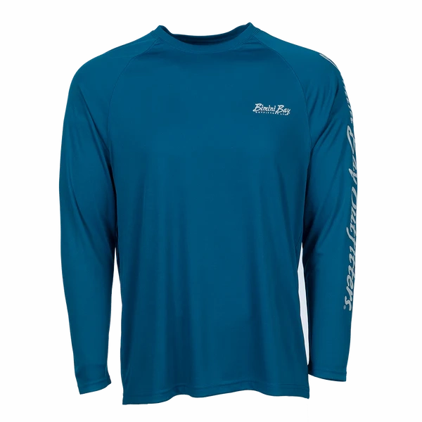 Bimini Bay Outfitters Hook M' Men's Long Sleeve Performance Shirt - Northeast Bottom Slam Seaport