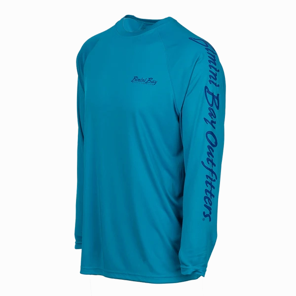 Bimini Bay Outfitters Hook M' Men's Long Sleeve Performance Shirt - Northeast Inshore Slam Baltic Reef