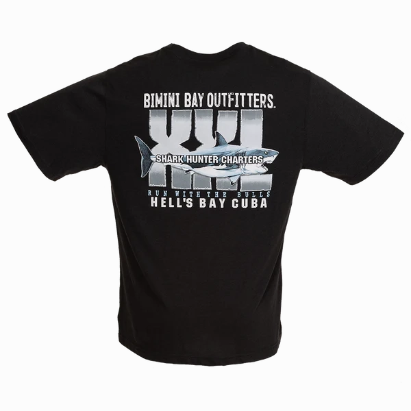 Bimini Bay Outfitters Short Sleeve Graphic Tee - Hells Bay Black
