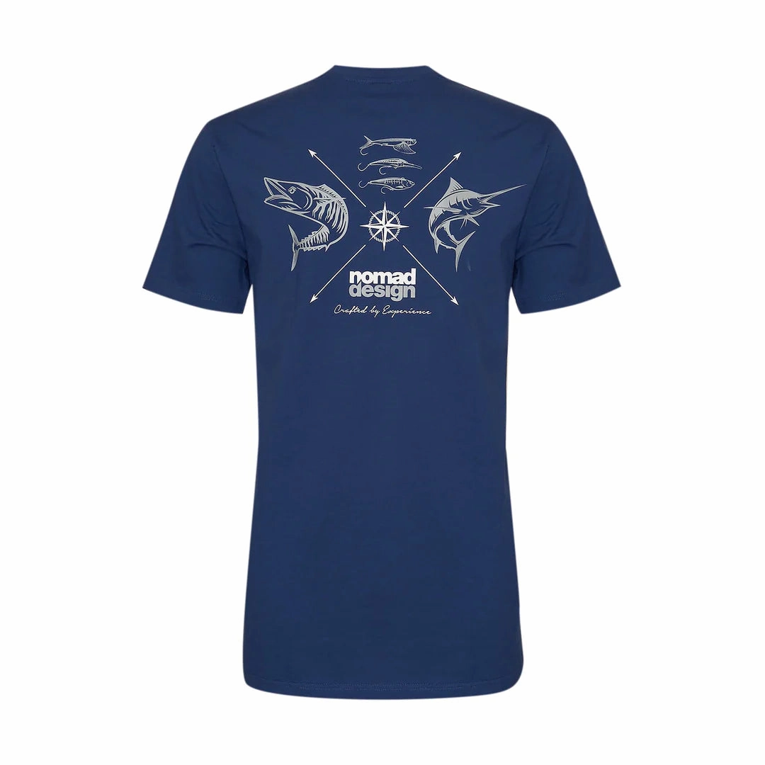 Nomad Design T-Shirt "Wayfarer" Marine Blue